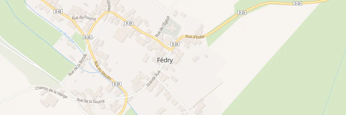 Plan du 13 Grande Rue à Fédry