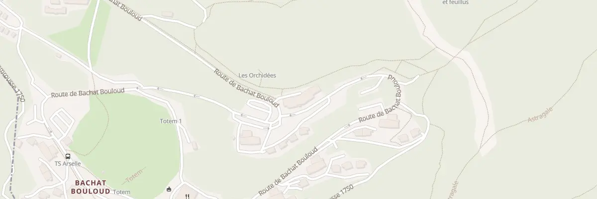 Plan du 405 Rte de Bachat-bouloud à Chamrousse