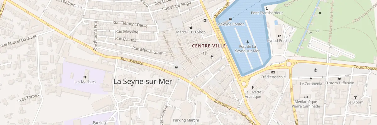 Plan du 12 Rue Cyrus Hugues à La Seyne-sur-Mer