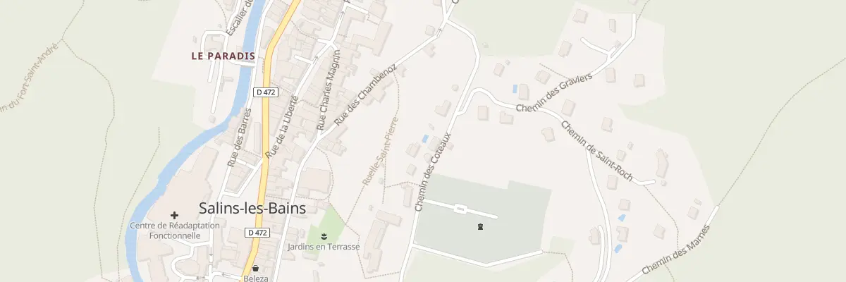 Plan du 2 Che des Côteaux à Salins-les-Bains