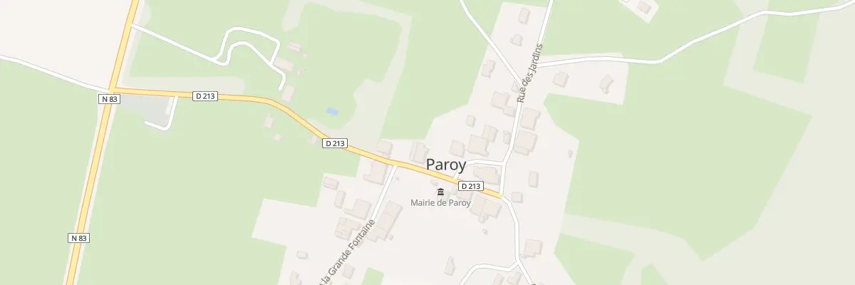 Plan du 5019 Au Bas de la Vaux à Paroy