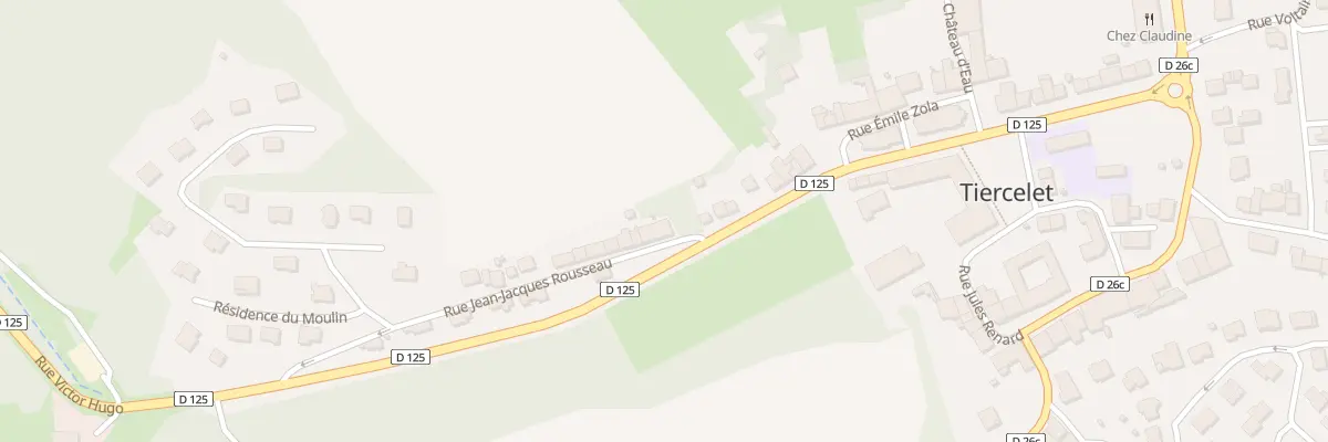 Plan du 1 Rue Jean-jacques Rousseau à Tiercelet