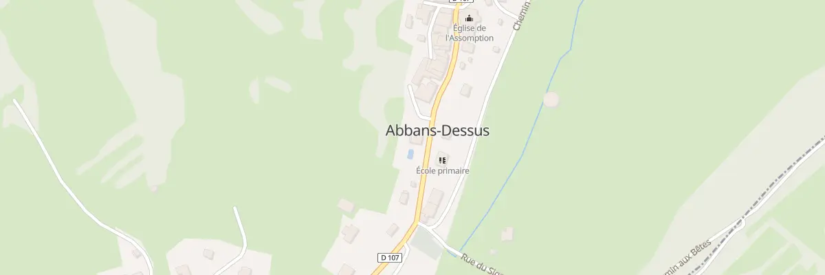 Plan du 7 Rue Jouffroy d’Abbans à Abbans-Dessus