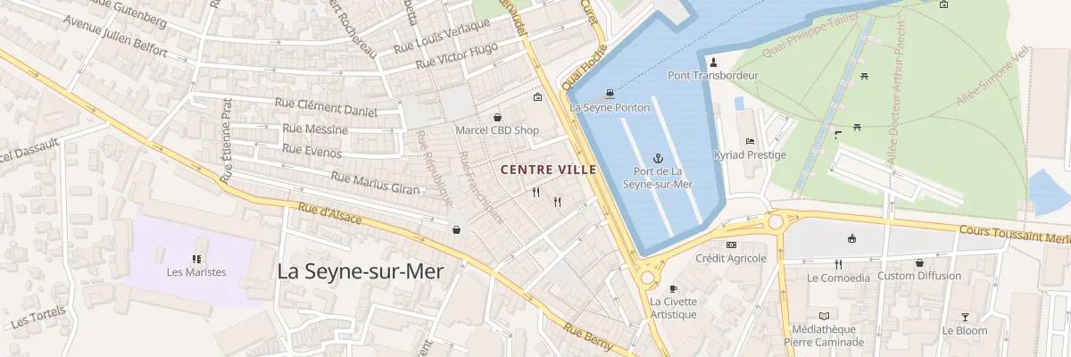 Plan du 7 Rue Cyrus Hugues à La Seyne-sur-Mer