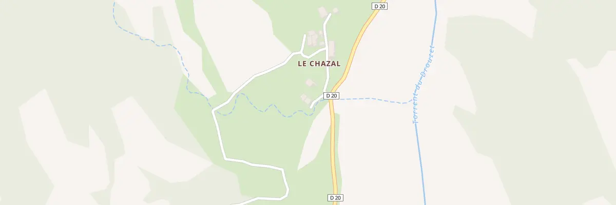 Plan du 5004 Le Chazal à Châteauneuf-d’Oze