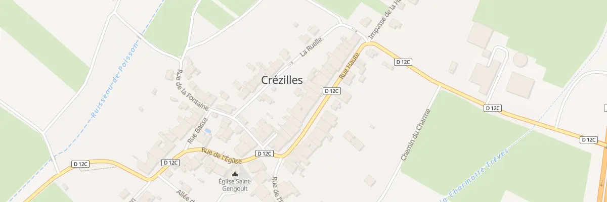 Plan du 14 Rue Haute à Crézilles