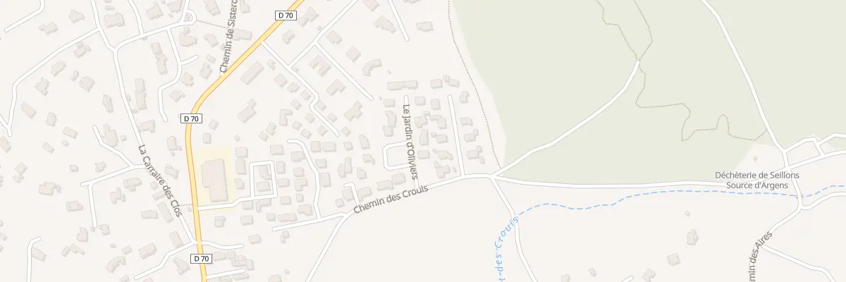 Plan du 9483 Che des Crouis à Seillons-Source-d’Argens
