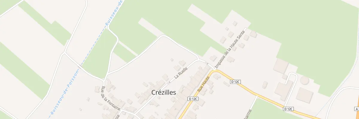 Plan du 28 Rue La Ruelle à Crézilles