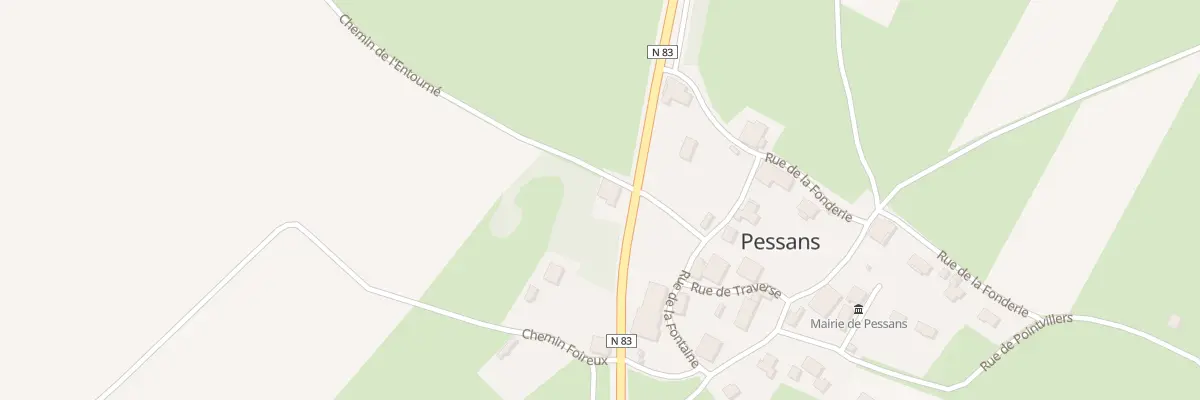 Plan du 3 Rte Nationale à Pessans