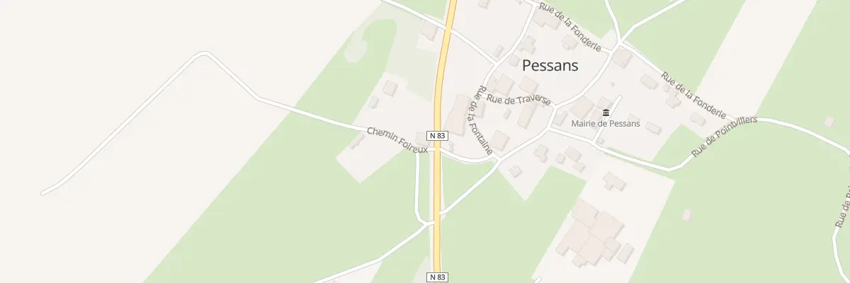 Plan du 7 Rte Nationale à Pessans