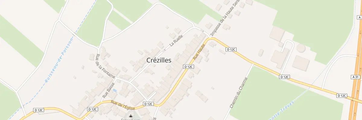 Plan du 20 Rue Haute à Crézilles