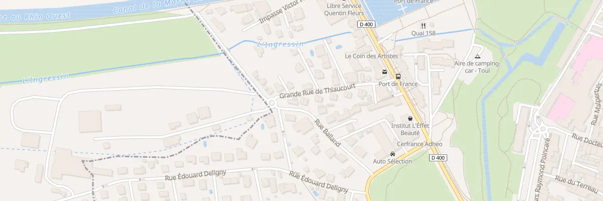 Plan du 19 Grande Rue du Thiaucourt à Toul