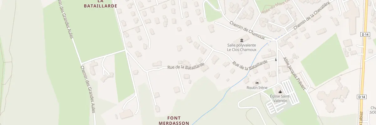 Plan du 272 Rue de la Bataillarde à Chambéry