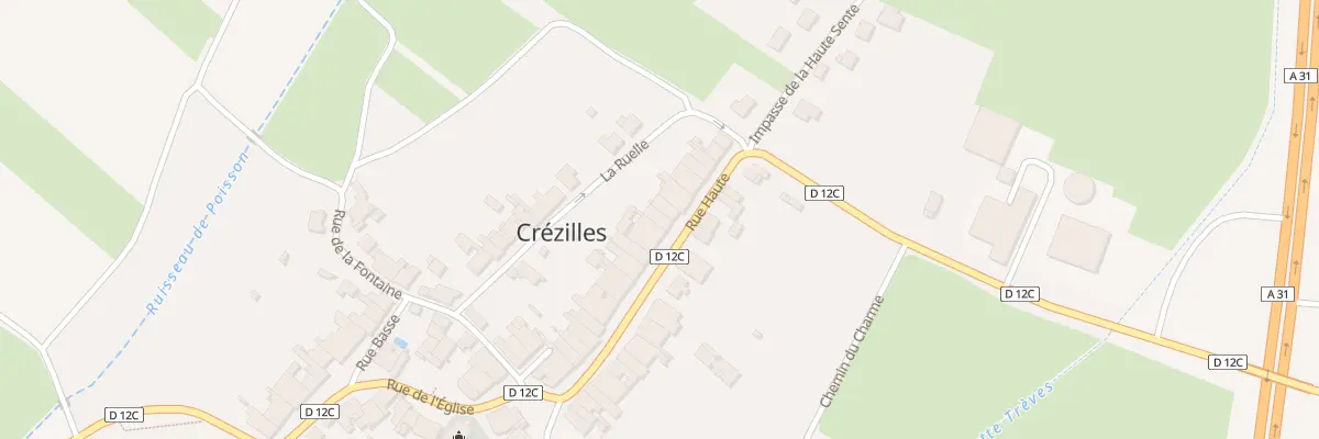 Plan du 22 Rue Haute à Crézilles
