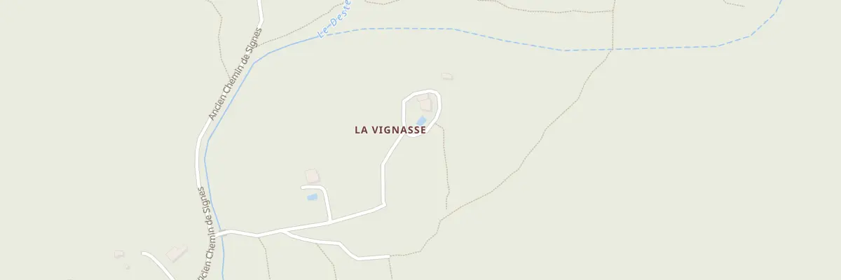 Plan du 1828 Ancien Chemin de Signes à Évenos