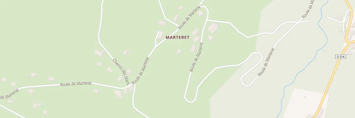 Plan du 1017 Rte du Marteret à Vanzy