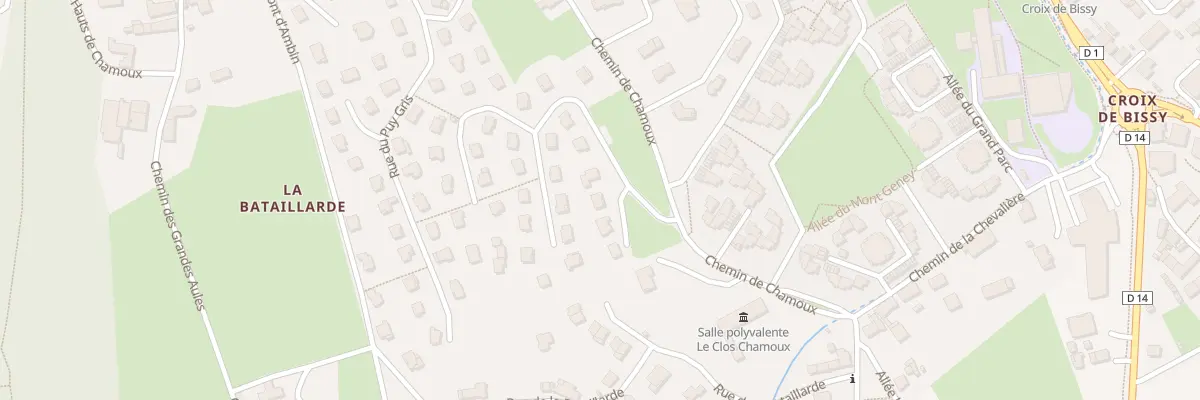 Plan du 51 Rue de la Pointe du Gleyzin à Chambéry
