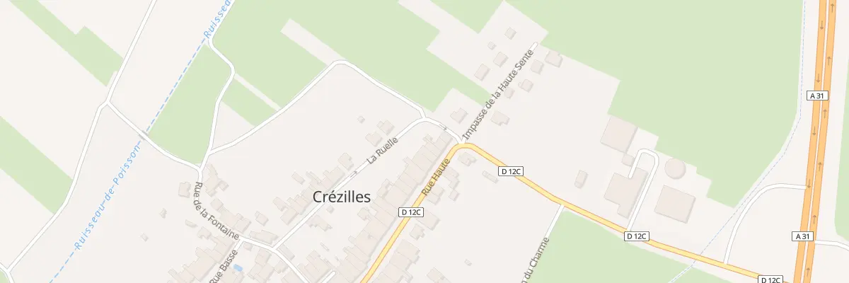 Plan du 32 Rue Haute à Crézilles