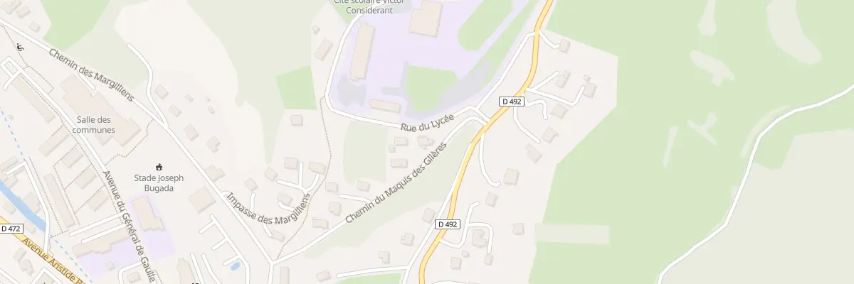 Plan du 13 Rue du Maquis des Glières à Salins-les-Bains