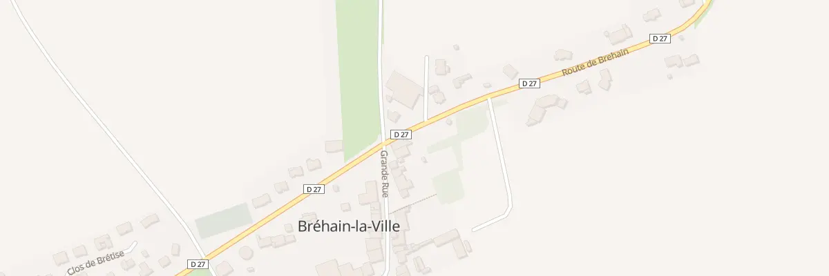 Plan du 1 Gr Grande Rue à Bréhain-la-Ville