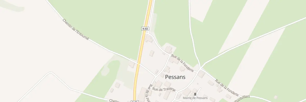 Plan du 1A Rue de la Fonderie à Pessans