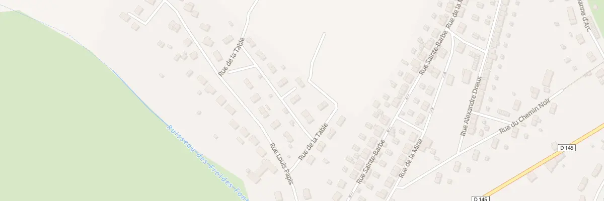 Plan du 12 Rue de la Table à Tucquegnieux