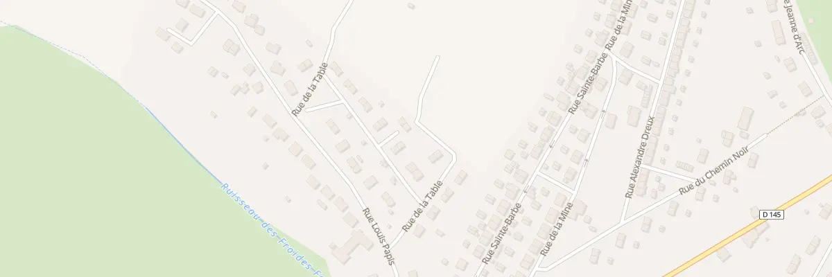 Plan du 13 Rue de la Table à Tucquegnieux