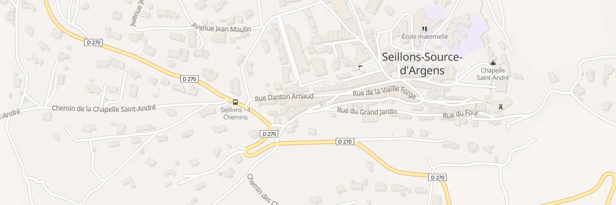 Plan du 5257 Rue Danton ARNAUD à Seillons-Source-d’Argens