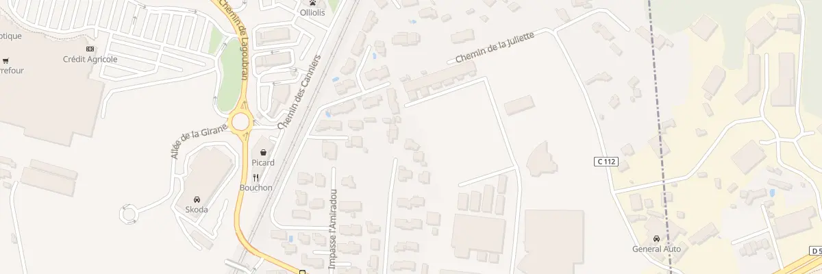 Plan du 238 Che Andre Favet à Ollioules