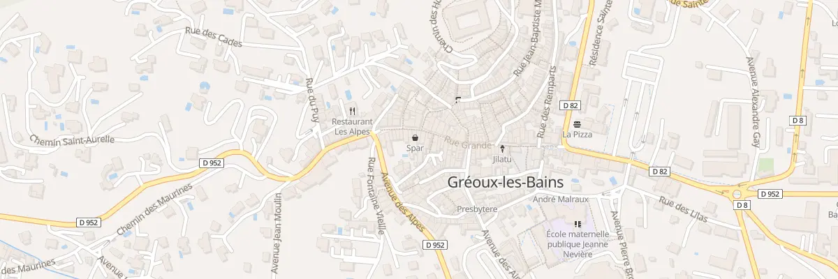 Plan du 18 Rue Grande à Gréoux-les-Bains