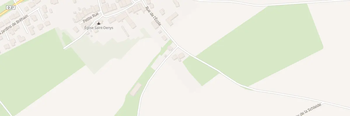 Plan du 13 Rue de l’Ecole à Bréhain-la-Ville