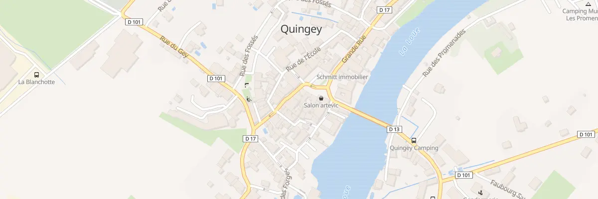 Plan du 1 Rue des Salines à Quingey