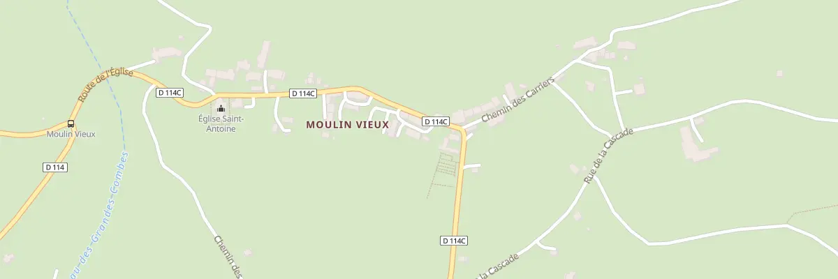 Plan du Hameau de Moulin Vieux à Lavaldens