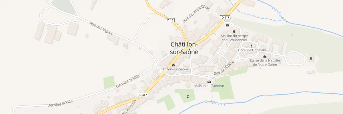 Plan du 24 Rue Grande Rue à Châtillon-sur-Saône
