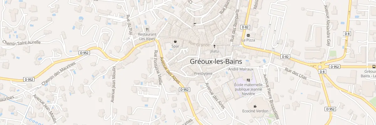 Plan du 5 Rue Barboise à Gréoux-les-Bains