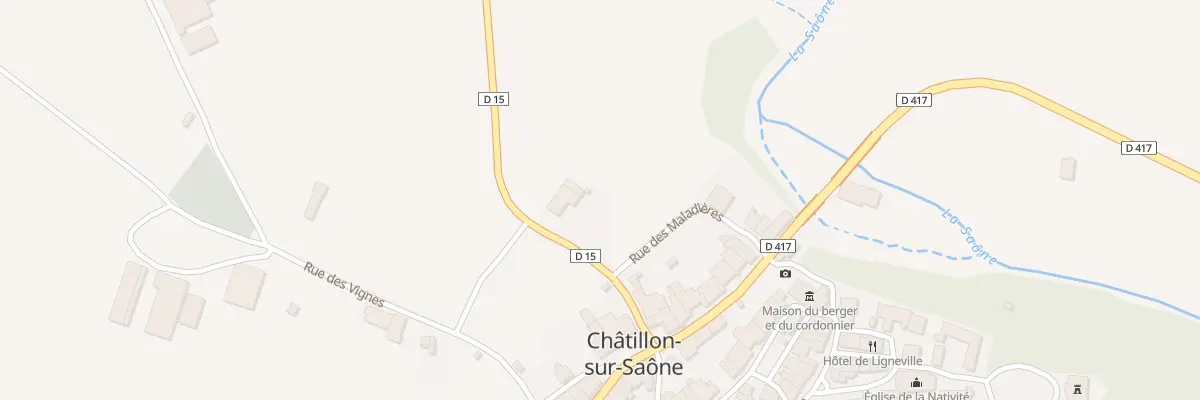 Plan du 6 Rue de Lironcourt à Châtillon-sur-Saône