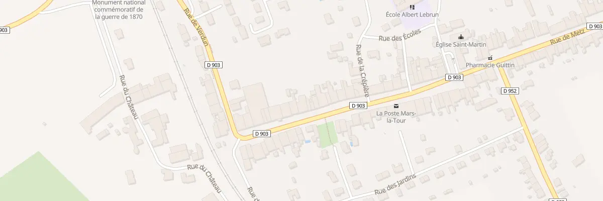 Plan du 52 Rue de Verdun à Mars-la-Tour