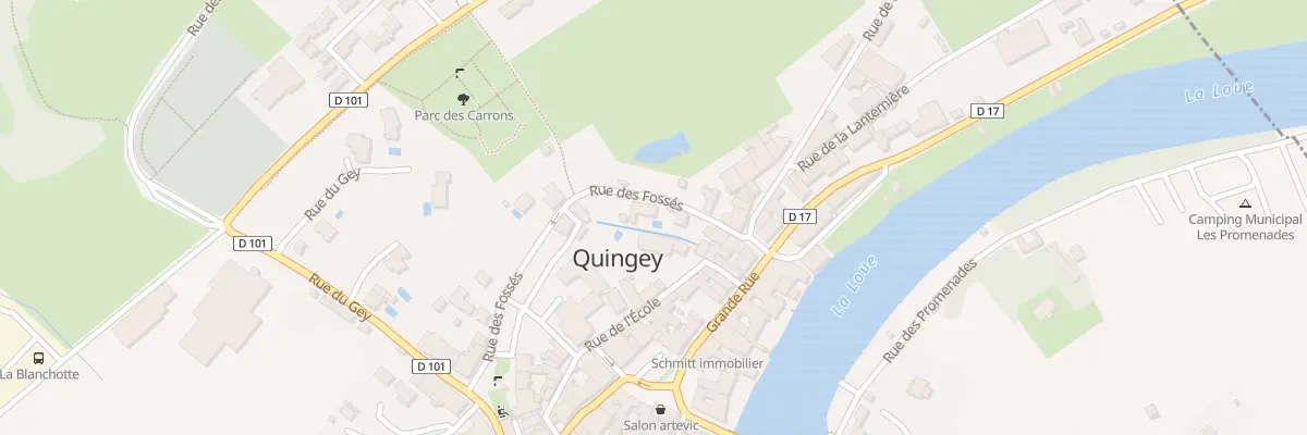 Plan du 5 Rue des Fossés à Quingey