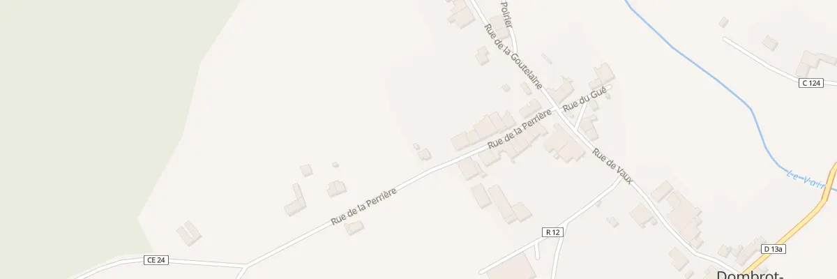 Plan du 154 Rue de la Perriére à Dombrot-sur-Vair