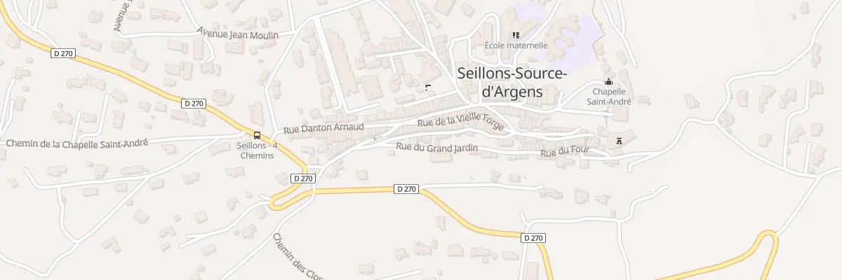 Plan du 48 Rue du moulin à Seillons-Source-d’Argens