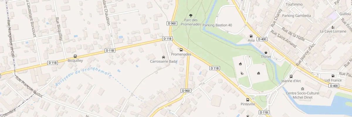 Plan du 4 Rue Albert Denis à Toul