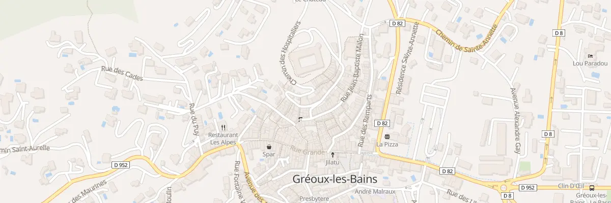 Plan du 4 Rue Arnaud de Trian à Gréoux-les-Bains