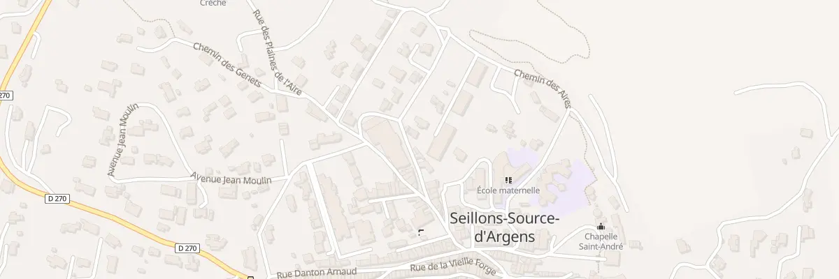 Plan du 5379 Le Village à Seillons-Source-d’Argens