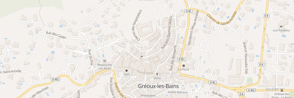 Plan du 6 Rue Arnaud de Trian à Gréoux-les-Bains