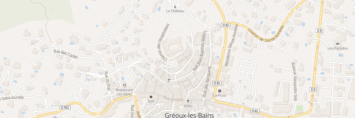 Plan du 1A Rue Arnaud de Trian à Gréoux-les-Bains