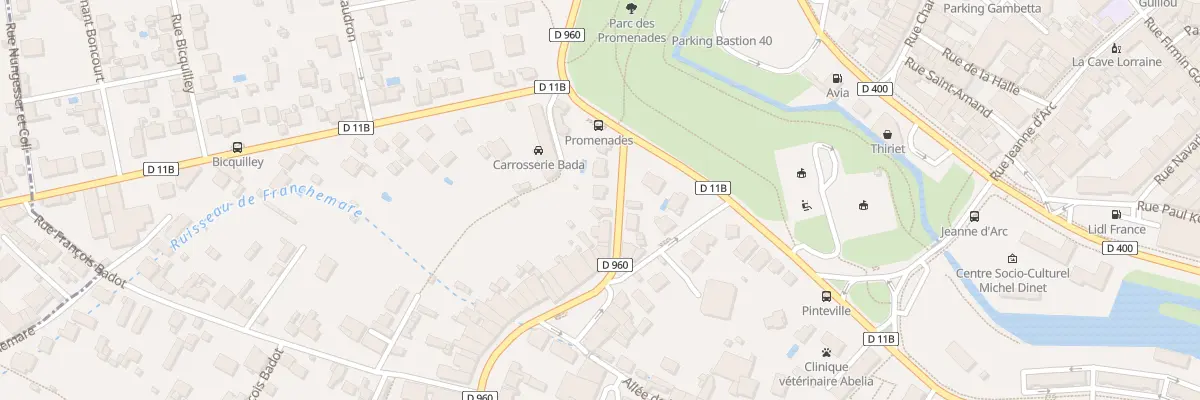 Plan du 6 Rue Albert Denis à Toul