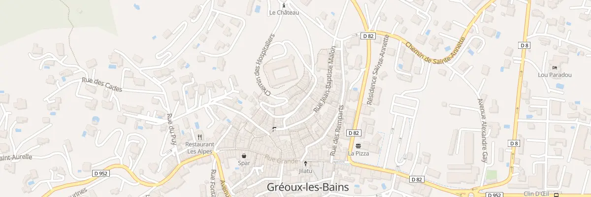 Plan du 12 Rue Arnaud de Trian à Gréoux-les-Bains