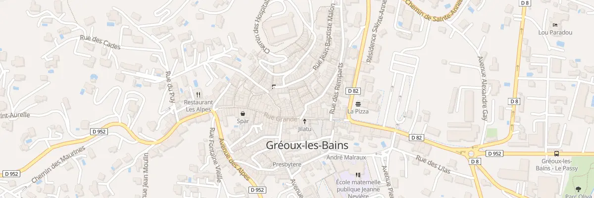 Plan du 5 Rue du Château à Gréoux-les-Bains
