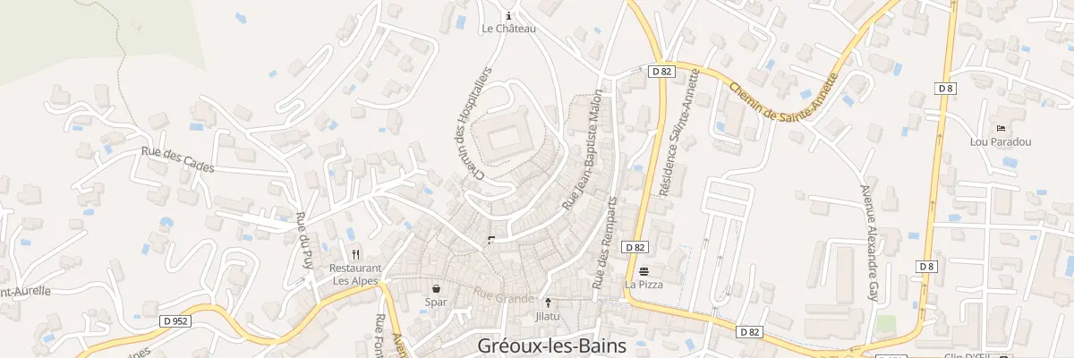 Plan du 14 Rue Arnaud de Trian à Gréoux-les-Bains
