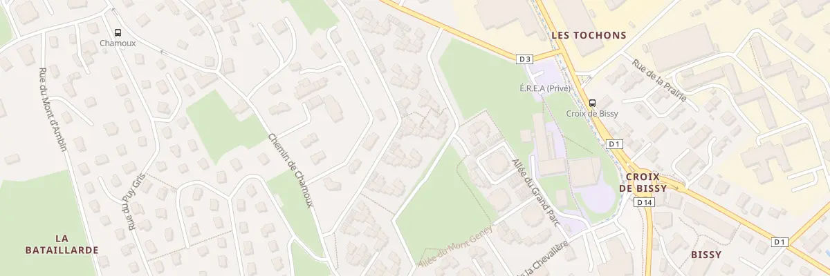 Plan du 196 All des Cîmes à Chambéry